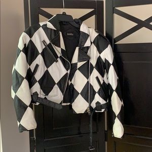 Jennifer 90s Style Biker Leather Jacket